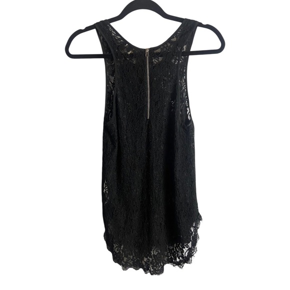 Aritzia Wilfred Size Small Black Lace Tank Top Silk Blend Sexy Sleeveless - Picture 2 of 7